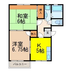 パークハイツ北原の物件間取画像